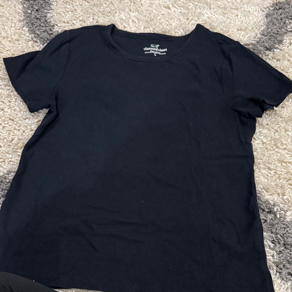 Vineyard Vines Black Short Sleeve Tee